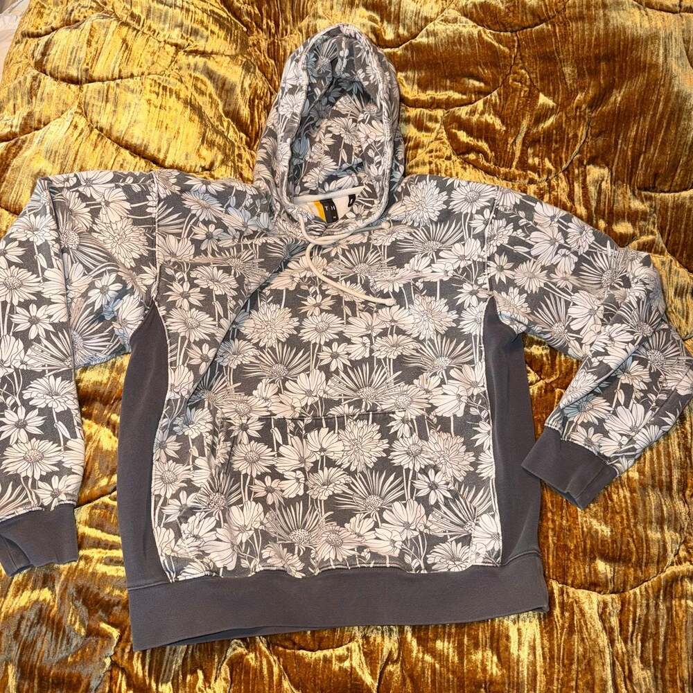 KITH Aster Floral Williams III Hoodie Black Grey size medium